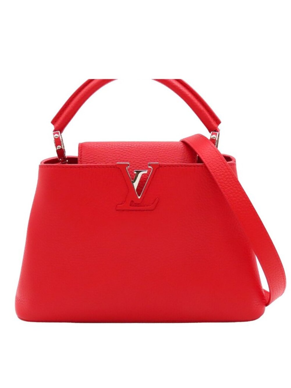 Louis Vuitton Capucines BB 2-Way Shoulder Bag Ruby Leather